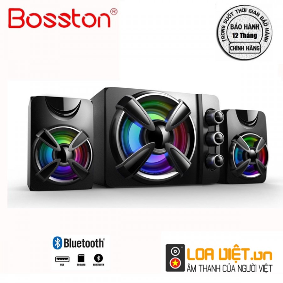 Loa Bluetooth Bosston T1650-BT 2.1 Đèn Led RGB