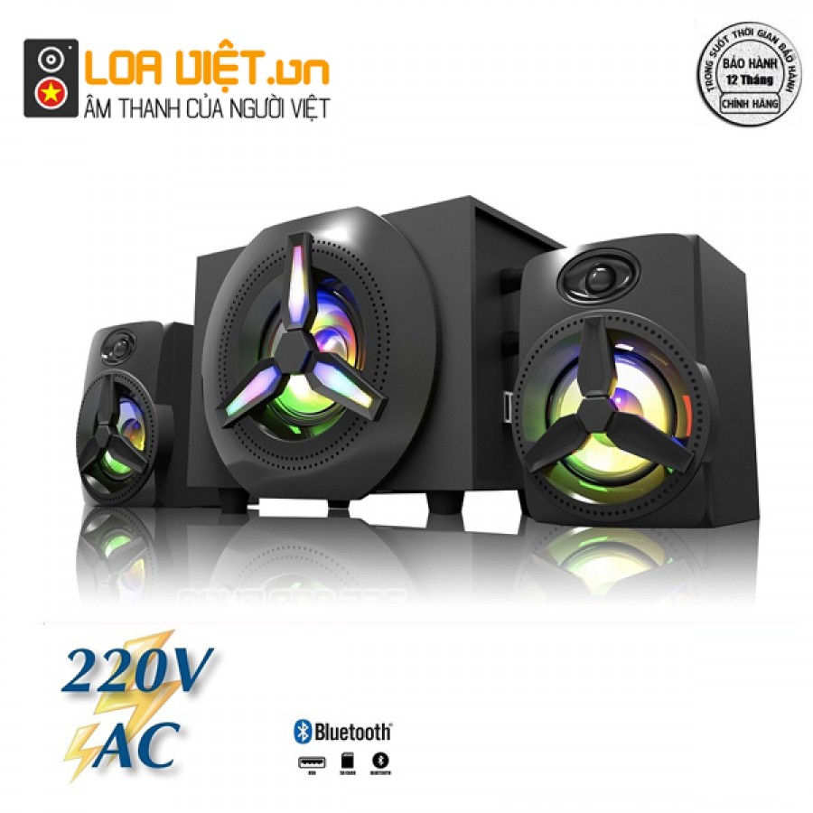 Loa Bluetooth Bosston T1750-BT 2.1 Đèn Led RGB