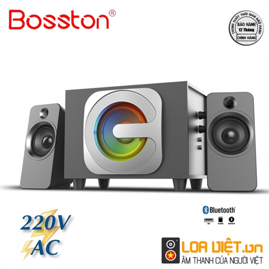 Loa Bosston Bluetooth T3650-BT 2.1 Đèn Led RGB