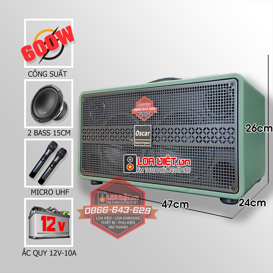 Loa xách tay karaoke Kaimingwe SR2-6