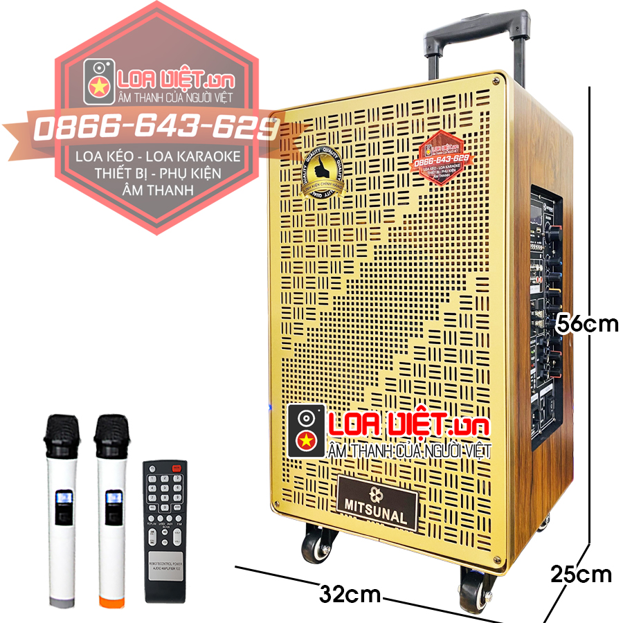 Loa kéo di động Mitsunal M52 - Bass 25 - 2022