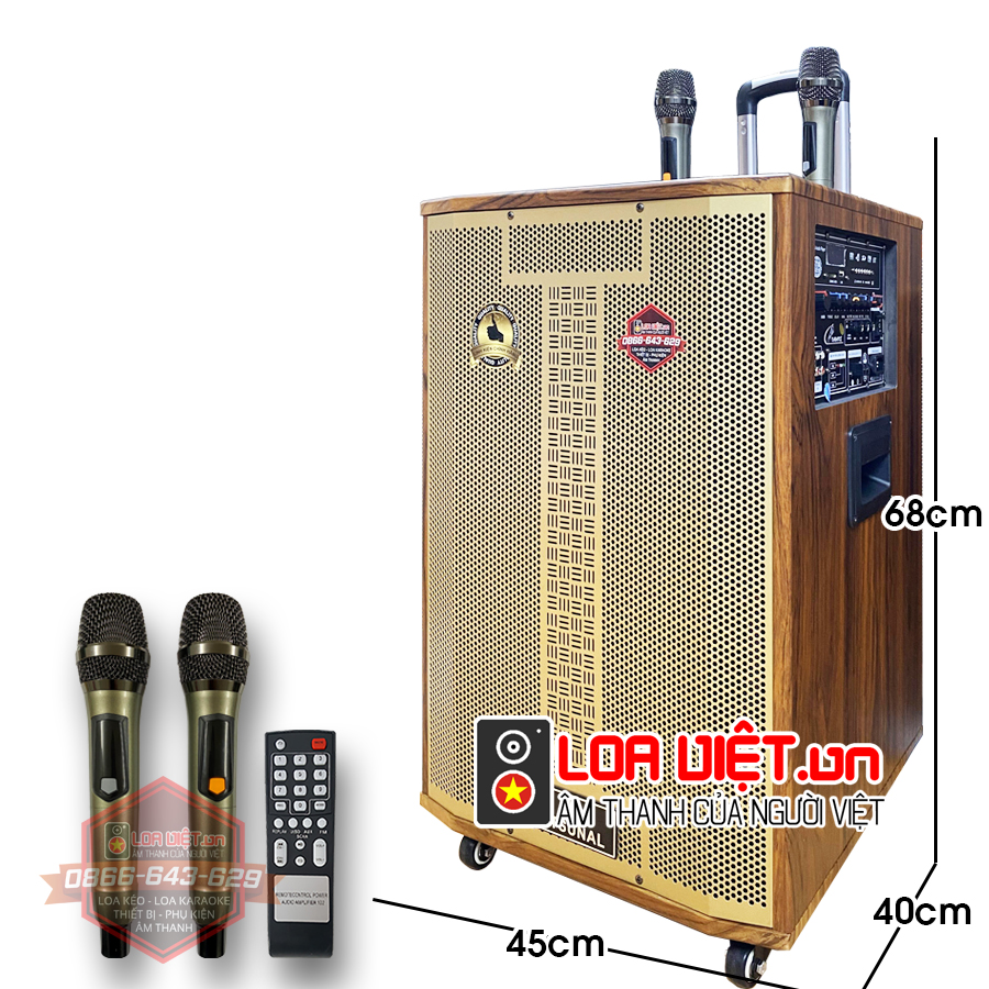 Loa kéo di động Mitsunal M68 Bass 40 Model mới