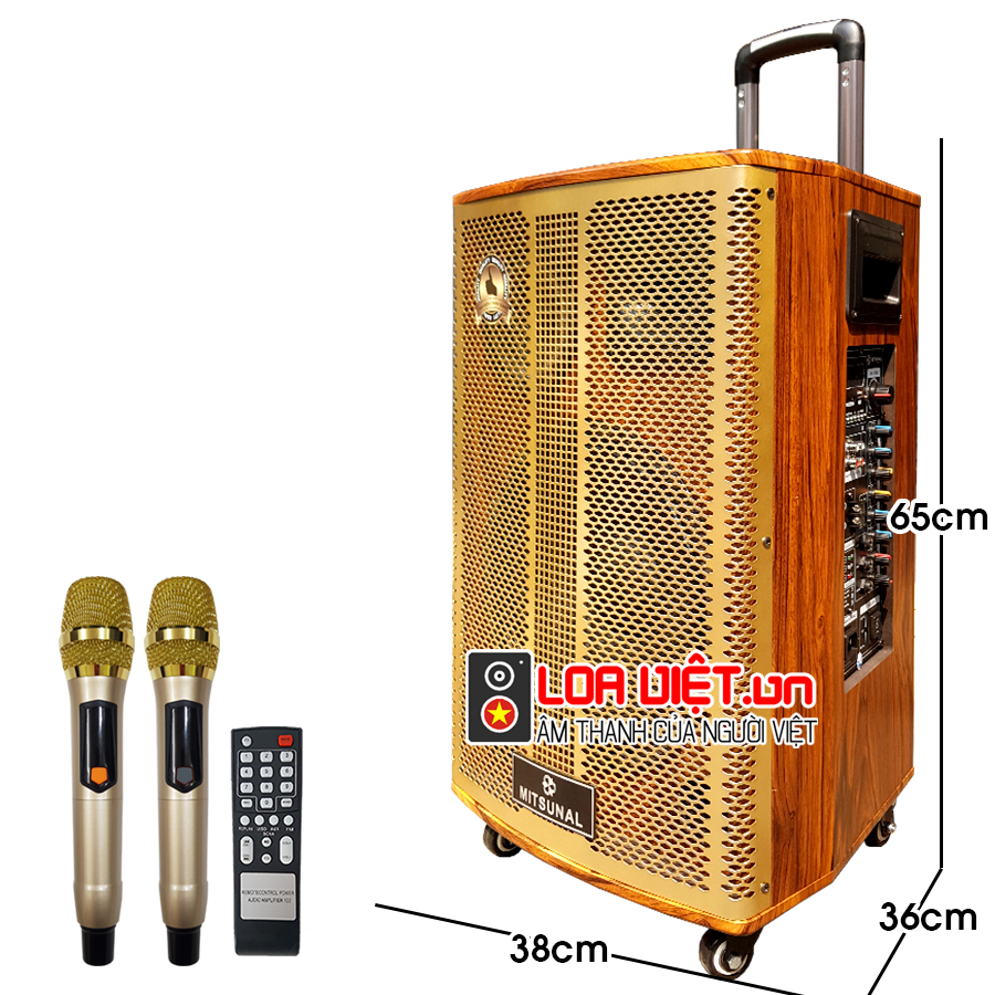 [Loa Việt] Loa kéo di động Mitsunal M62 - Bass 30