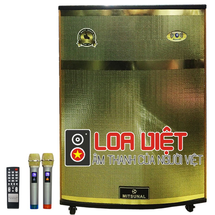 Loa vali kéo Mitsunal M90 Công suất 890W - Tặng kèm bộ pin sạc cao cấp