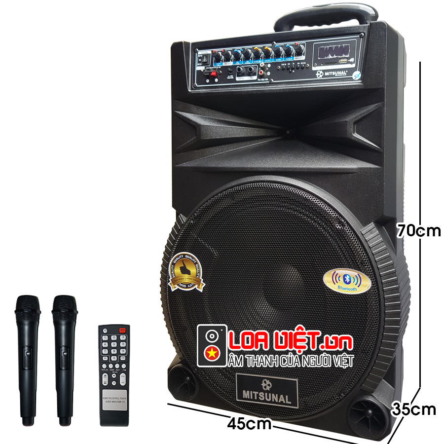 [Loaviet.vn]Loa kéo di động Mitsunal T1505 - Bass 40 - Cực hay - giá rẻ