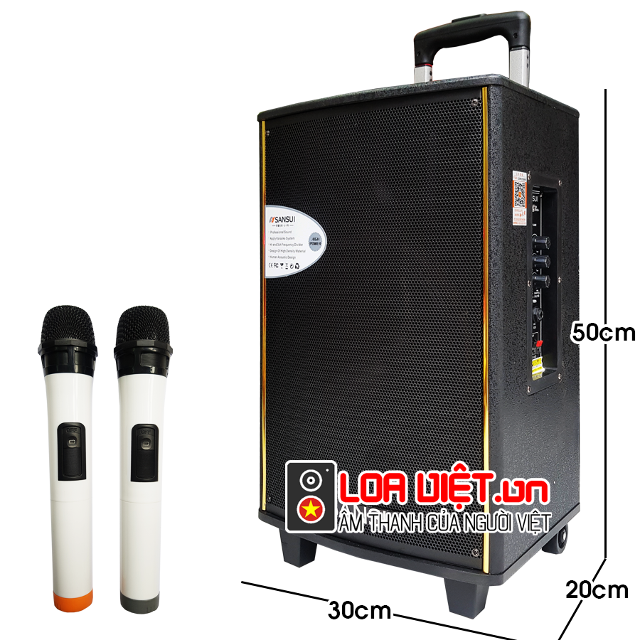 [Loaviet.vn] Loa Kéo Sansui SA1-10 - Bass 25cm - 08.666.43629