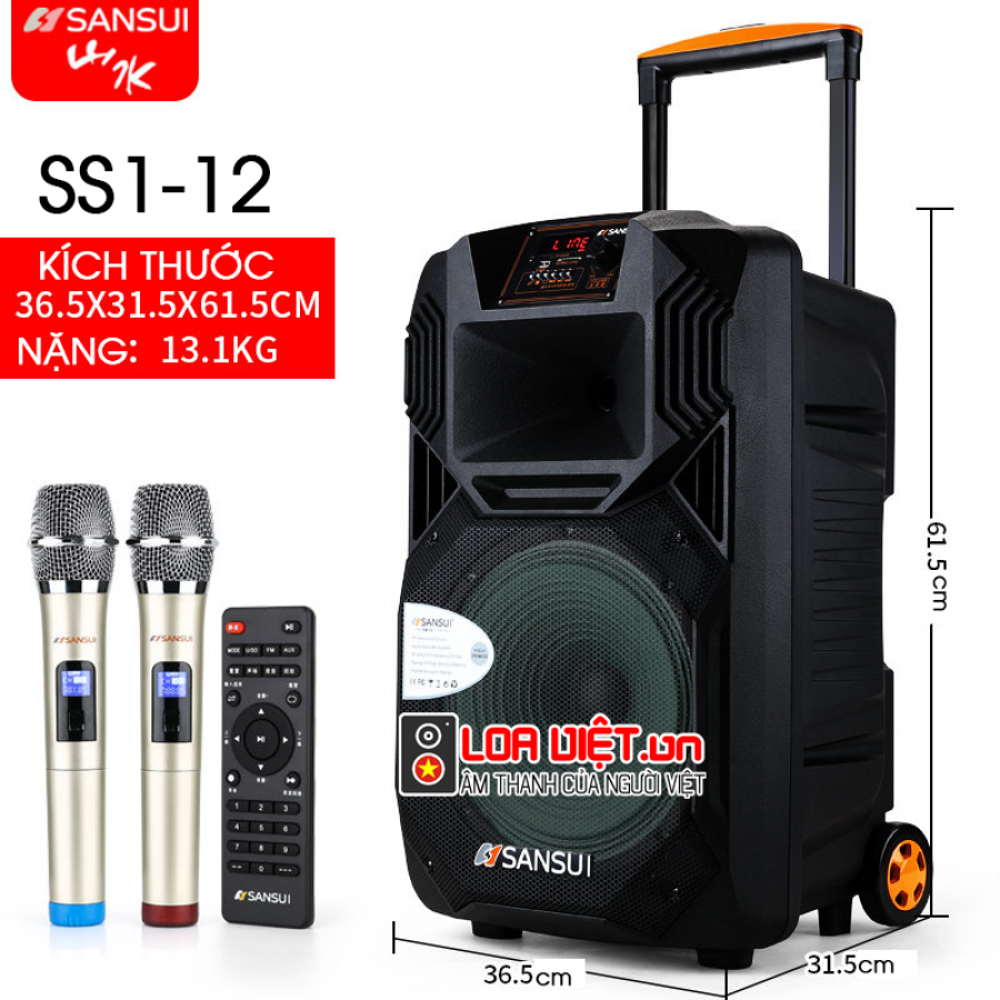 [Loaviet.vn] Loa kéo di đông Sansui SS1-12 - 08.666.43629