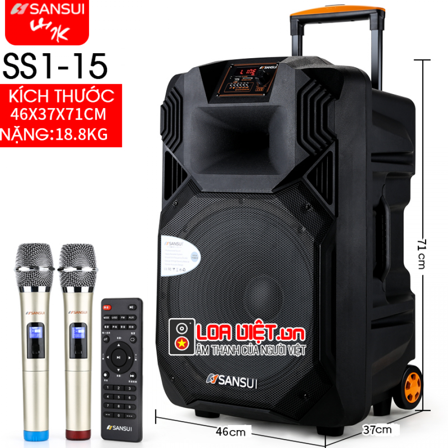 [Loaviet.vn] - Loa Kéo Sansui SS1-15 - Bass 40 --- 08.666.43629