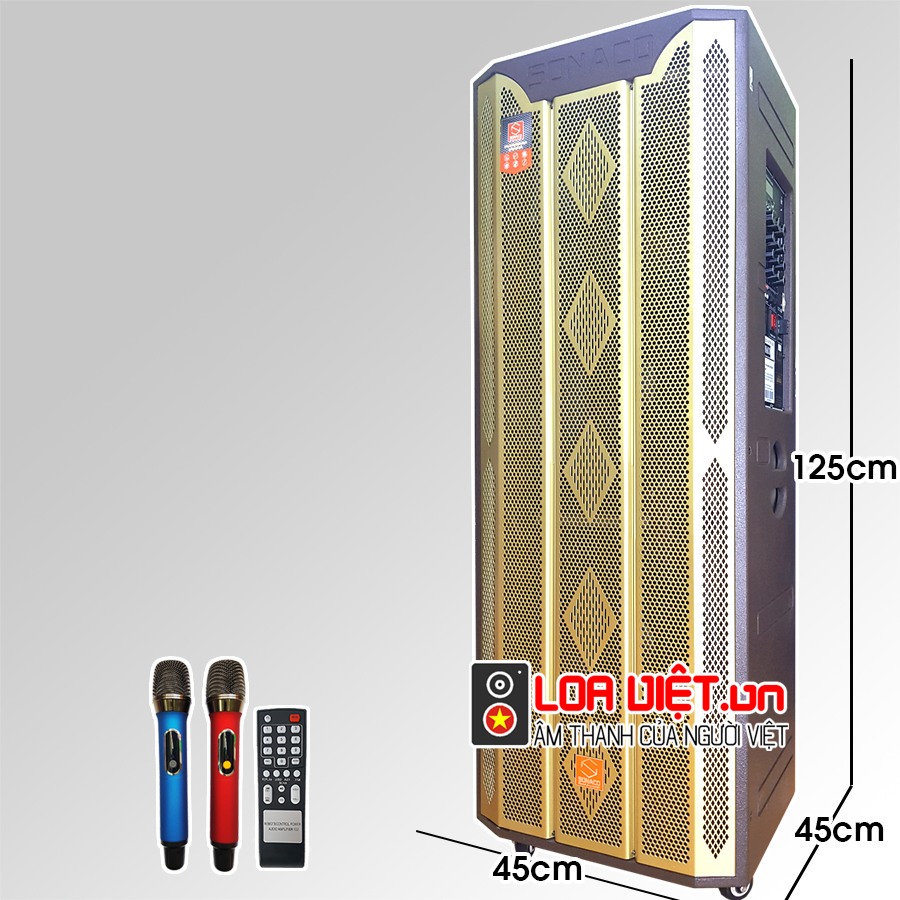 [Loaviet.vn]Loa kéo di động Sonaco SA-215A - 2 Bass 40 - 0866643629